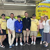 Youngsted's Excelsior, Minnesota. Also of Chanhassen and Maple Grove locations.Their employees stand with Carolyn Manhatton of Excelsior Paint and Design Carpet One during the celebration event.